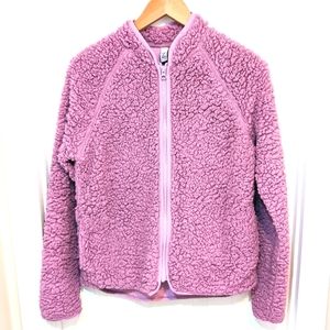 Lilac Full Zip Cozy Sherpa Fleece Jacket. Like New! XS